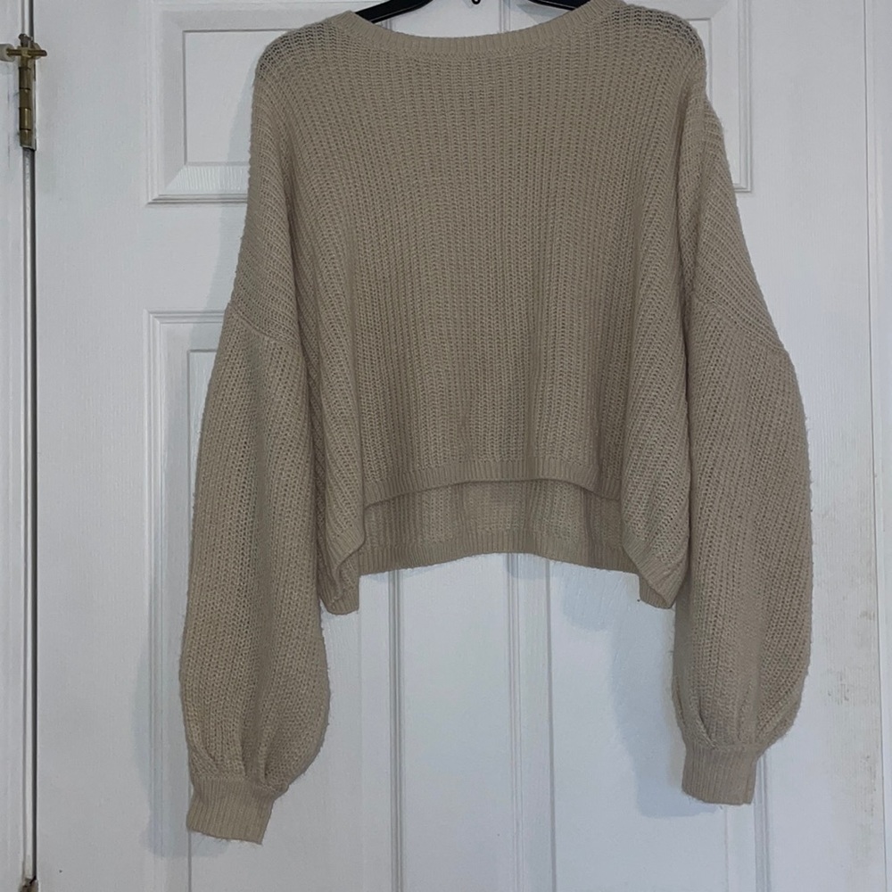 Selling Others Follow sweater size small in tan/cream